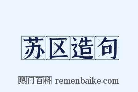 苏区造句是什么意思的图片